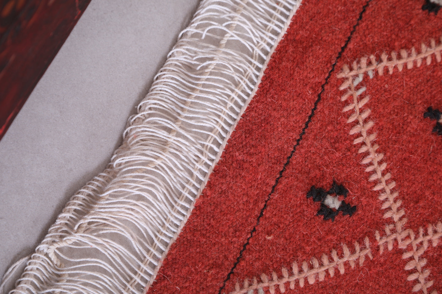 Runner handmade rug, custom berber red carpet