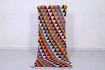 Long Handmade Moroccan rug shag 2.5 X 6.8 Feet