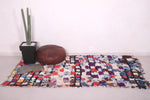 Azilal Boucherouite area rug 4.3 x 7.6 Feet