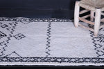 Wool berber Beni ourain rug 3.2 X 4.9 Feet