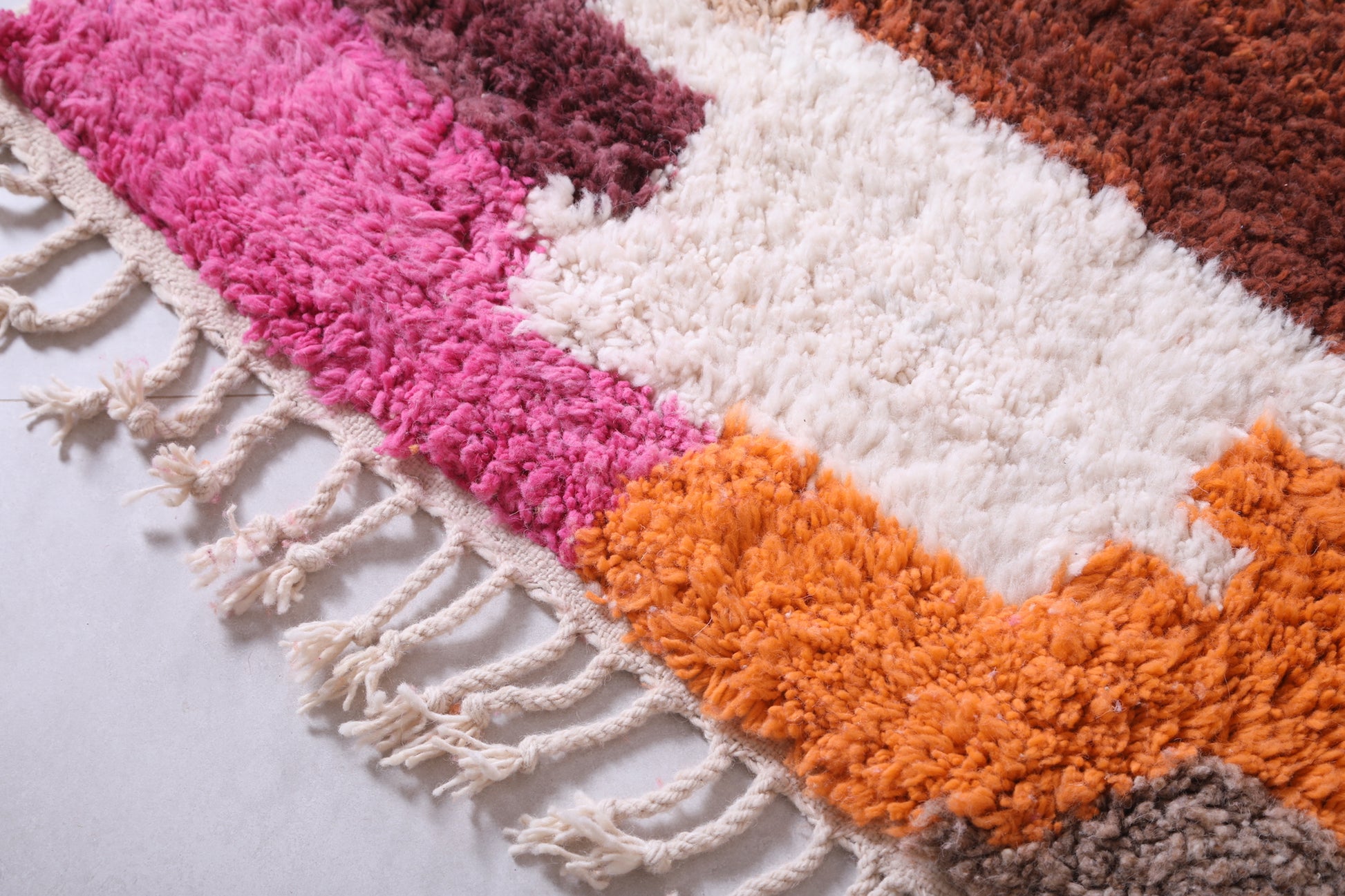 Handmade Moroccan colorful rug - Custom Wool azilal rug