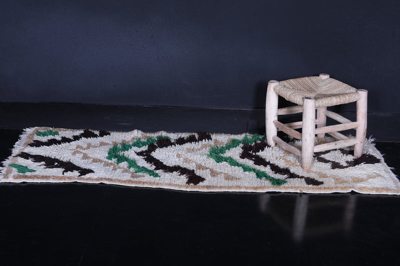 Moroccan Runner Rug 2.1 x 5.5 FT - Handwoven Chevron Design - moroccan rug