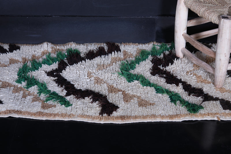 Moroccan Runner Rug 2.1 x 5.5 FT - Handwoven Chevron Design - moroccan rug