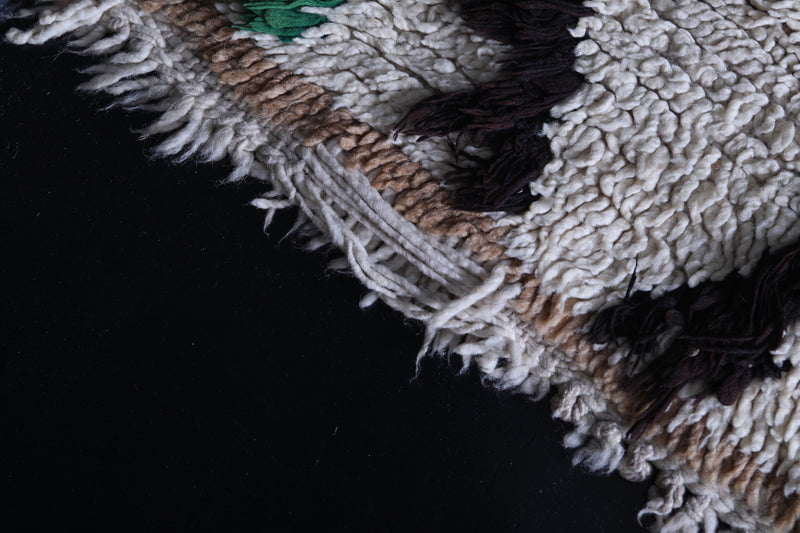 Moroccan Runner Rug 2.1 x 5.5 FT - Handwoven Chevron Design - moroccan rug