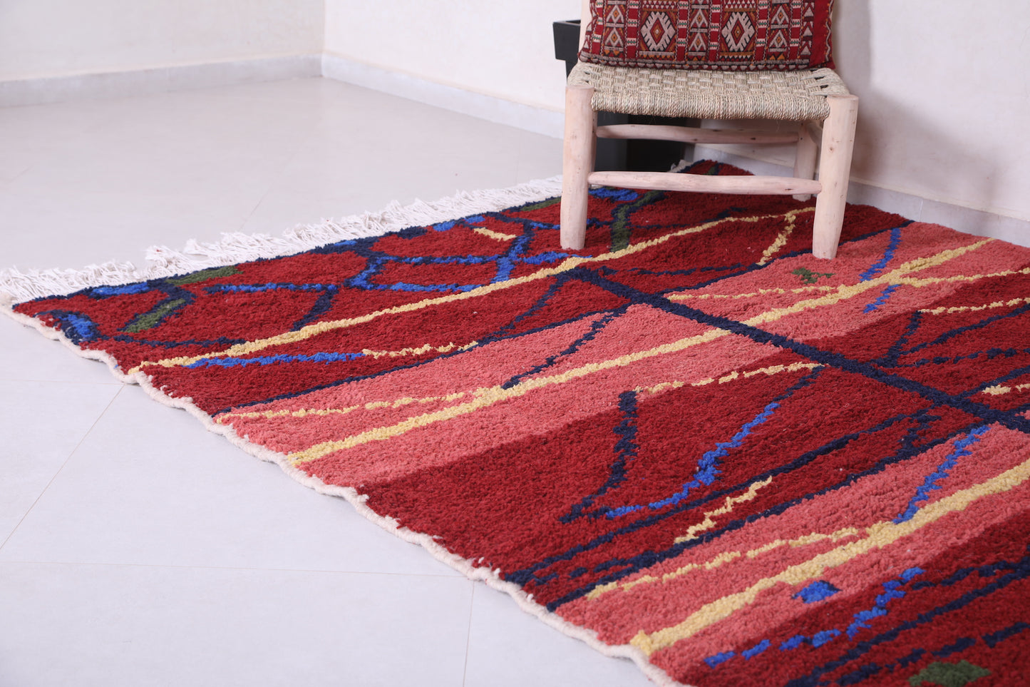 Moroccan red rug - Moroccan Rug - Hand Knotted Rug - Custom Rug