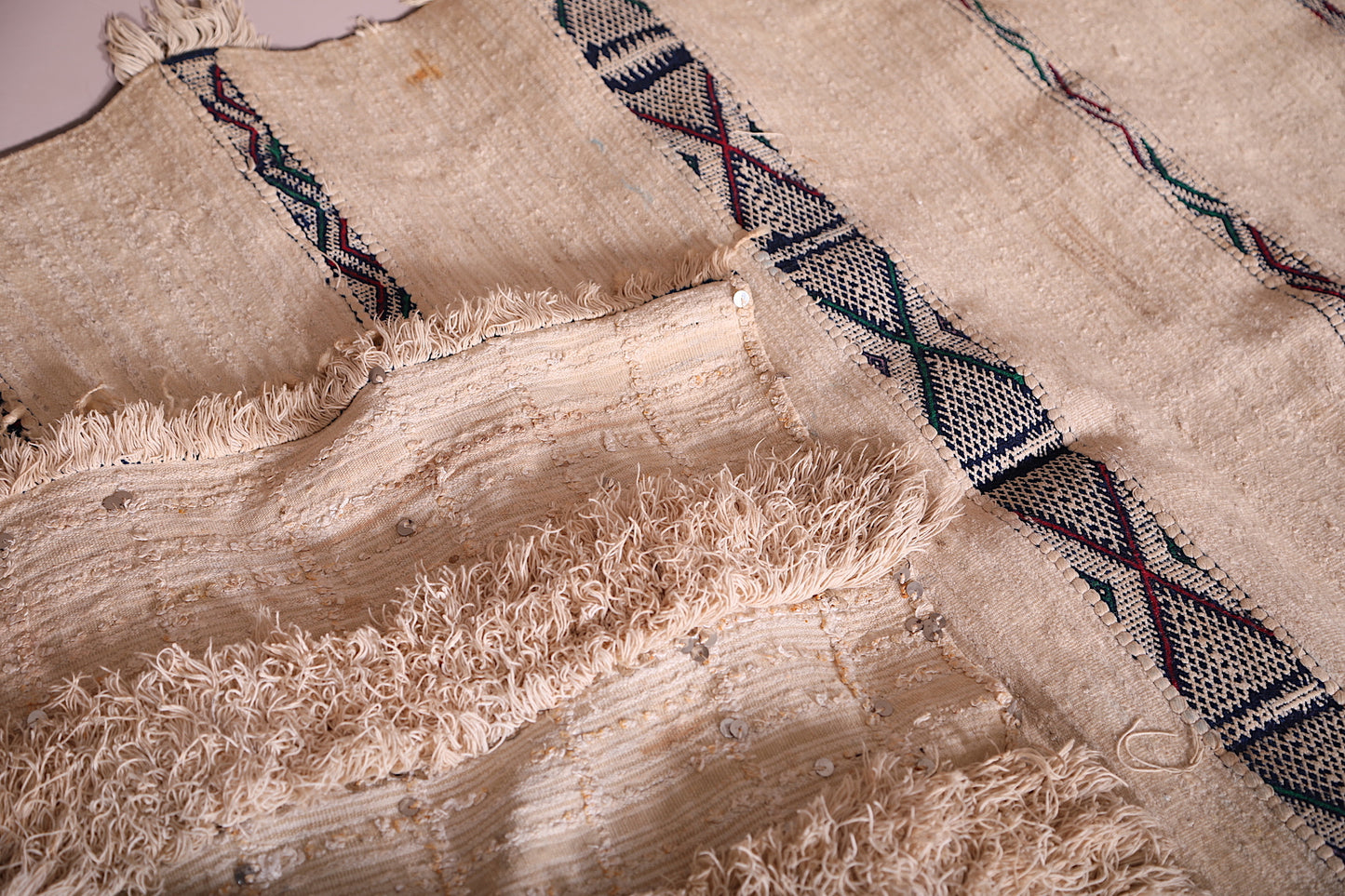 Berber Wedding Blanket tribal rug 3.6 FT X 5.9 FT
