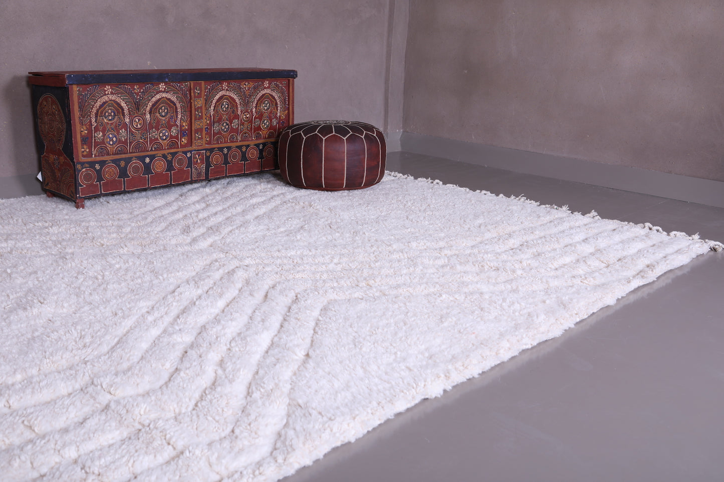 Handmade Moroccan shag rug - Beautiful Custom Moroccan Berber rug