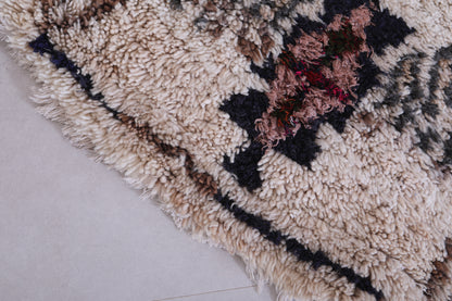 Vintage handmade moroccan berber runner rug 2.4 FT X 5.9 FT