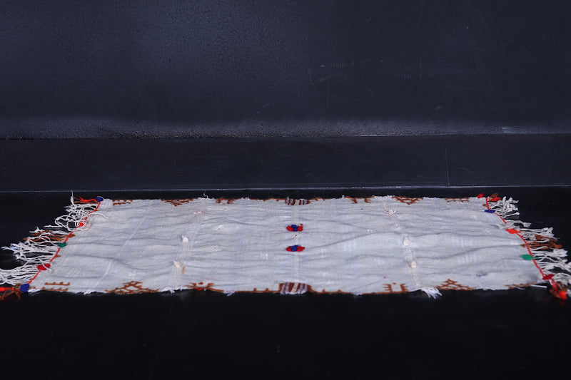 Moroccan Handwoven Berber Kilim - Artisan Craft 1.9x3 FT - Handwoven Kilim