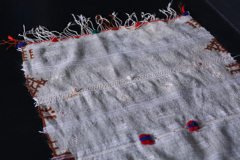 Moroccan Handwoven Berber Kilim - Artisan Craft 1.9x3 FT - Handwoven Kilim