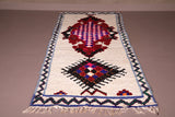 Vintage moroccan berber rug 3.6 X 9.2 Feet