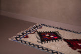 Vintage moroccan berber rug 3.6 X 9.2 Feet
