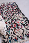 Vintage handmade moroccan berber runner rug  2.6 FT X 6.5 FT