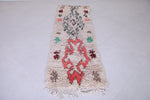 Vintage handmade moroccan berber runner rug 2.1 FT X 6.5 FT