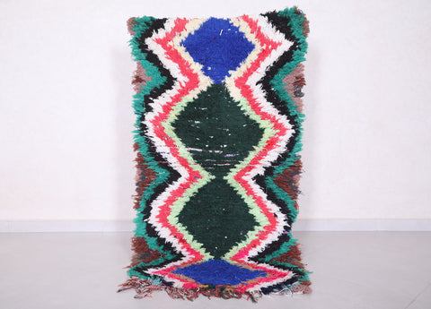 Shaggy handmade Moroccan rug 2.7 X 5.3 Feet