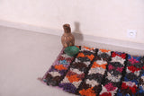 Moroccan Boucherouite rug 2.1 X 3.6 Feet