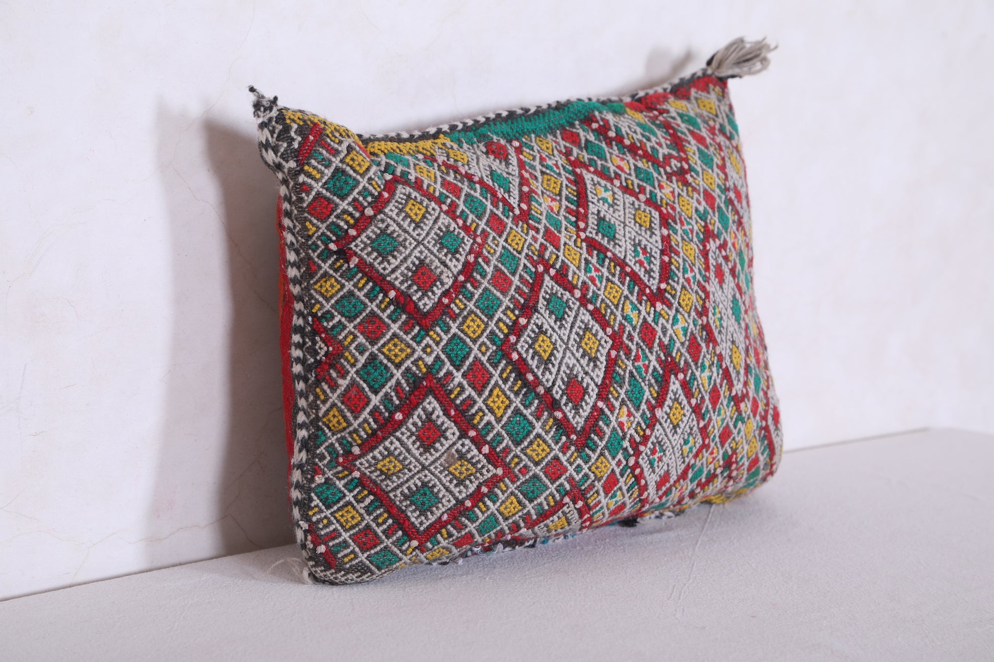 Moroccan handmade kilim pillow 12.5 INCHES X 16.1 INCHES