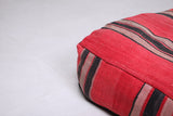 Two Moroccan Ottoman Poufs for red seating