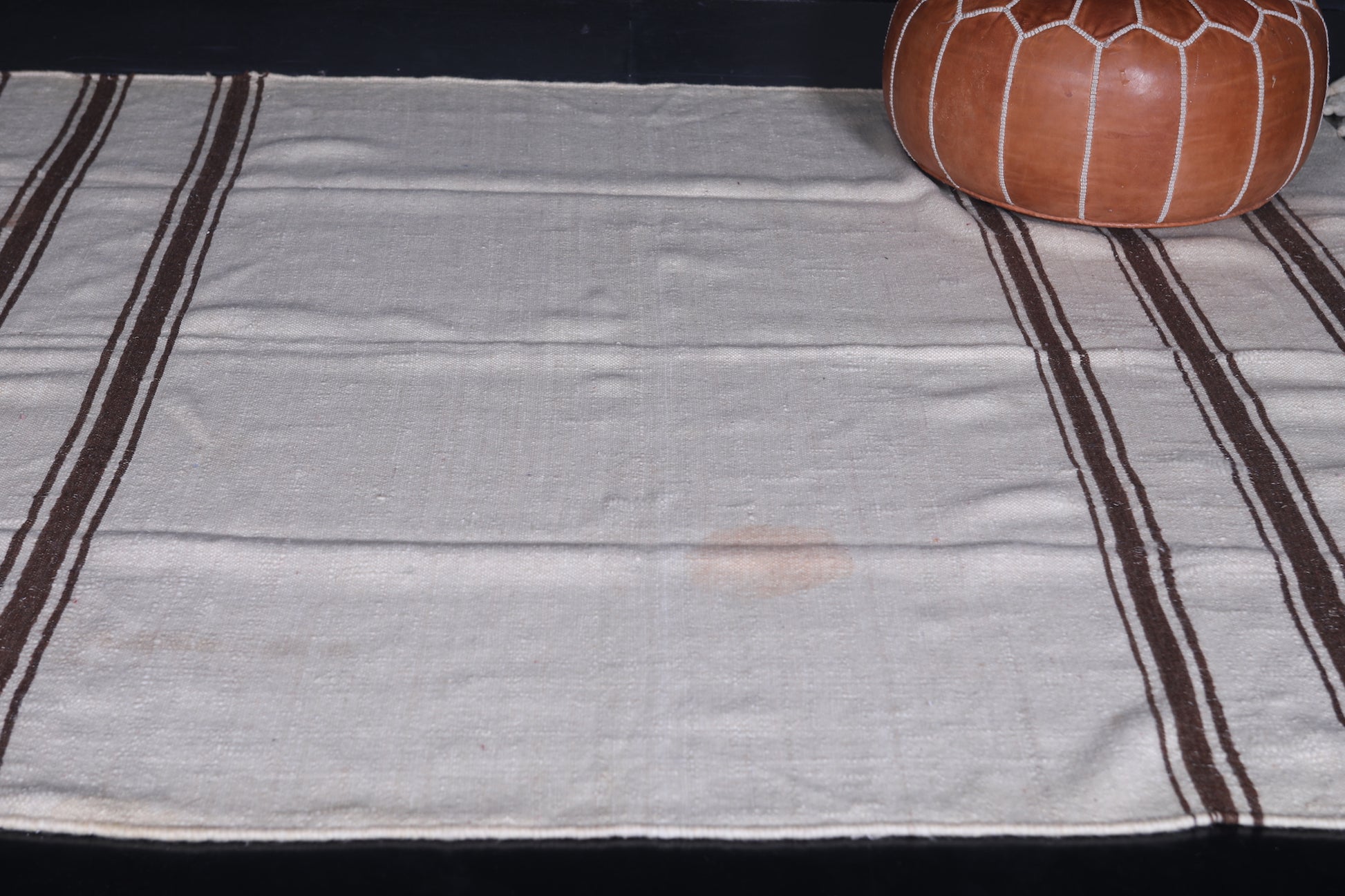 Vintage moroccan handwoven kilim rug 6.6 FT X 7.2 FT