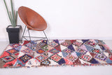 Colorful handmade moroccan berber rug 5.1 X 7.1 Feet