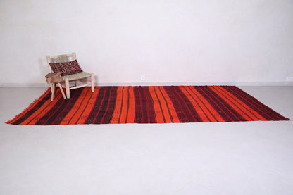 Vintage Stripe Moroccan kilim 6.4ft x 12.2ft