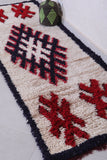Vintage handmade moroccan berber runner rug 2.2 FT X 6.6 FT