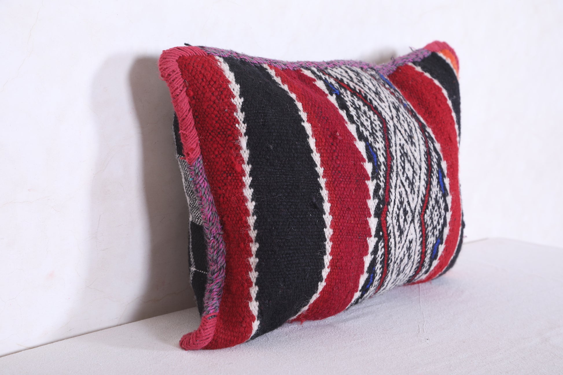 Moroccan handmade kilim pillow 14.9 INCHES X 21.6 INCHES