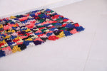 Colorful handmade berber runner rug 2.8 X 6 Feet