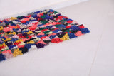 Colorful handmade berber runner rug 2.8 X 6 Feet