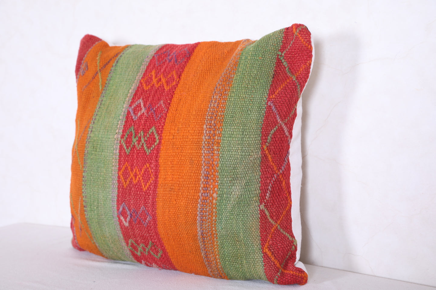 Moroccan handmade kilim pillow 18.8 INCHES X 21.2 INCHES