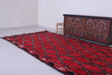 Vintage moroccan rug 4.6 X 9.8 Feet