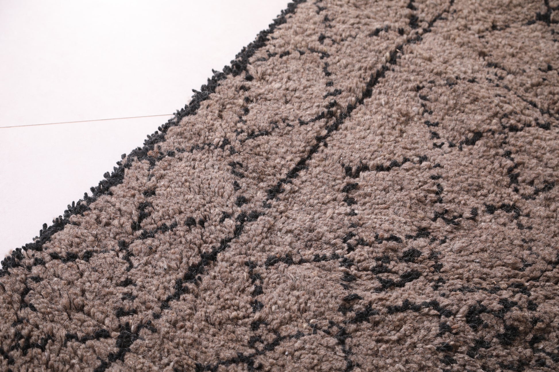 Custom Moroccan rug gray - Wool berber carpet rug