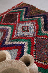 Moroccan Boucherouite rug 3.5 X 5.2 Feet