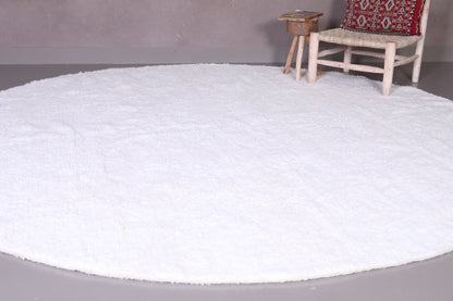 Round Moroccan wool - Custom rounded rug - Berber Moroccan rug