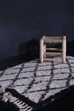 Handmade moroccan beni ourain rug 3.1 X 4.9 Feet