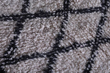 Handmade moroccan beni ourain rug 3.1 X 4.9 Feet