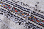 Handwoven Moroccan wedding blanket 5.4 FT X 9.5 FT
