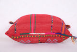 Red Moroccan Pillow 17.3 INCHES X 17.7 INCHES
