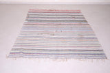 Hand woven berber rug 5.8 FT X 7.1 FT