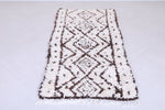Vintage handmade moroccan berber runner rug 2.9 FT X 6 FT