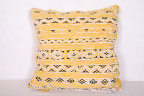 Moroccan pillow sqaure 16.9 INCHES X 16.9 INCHES
