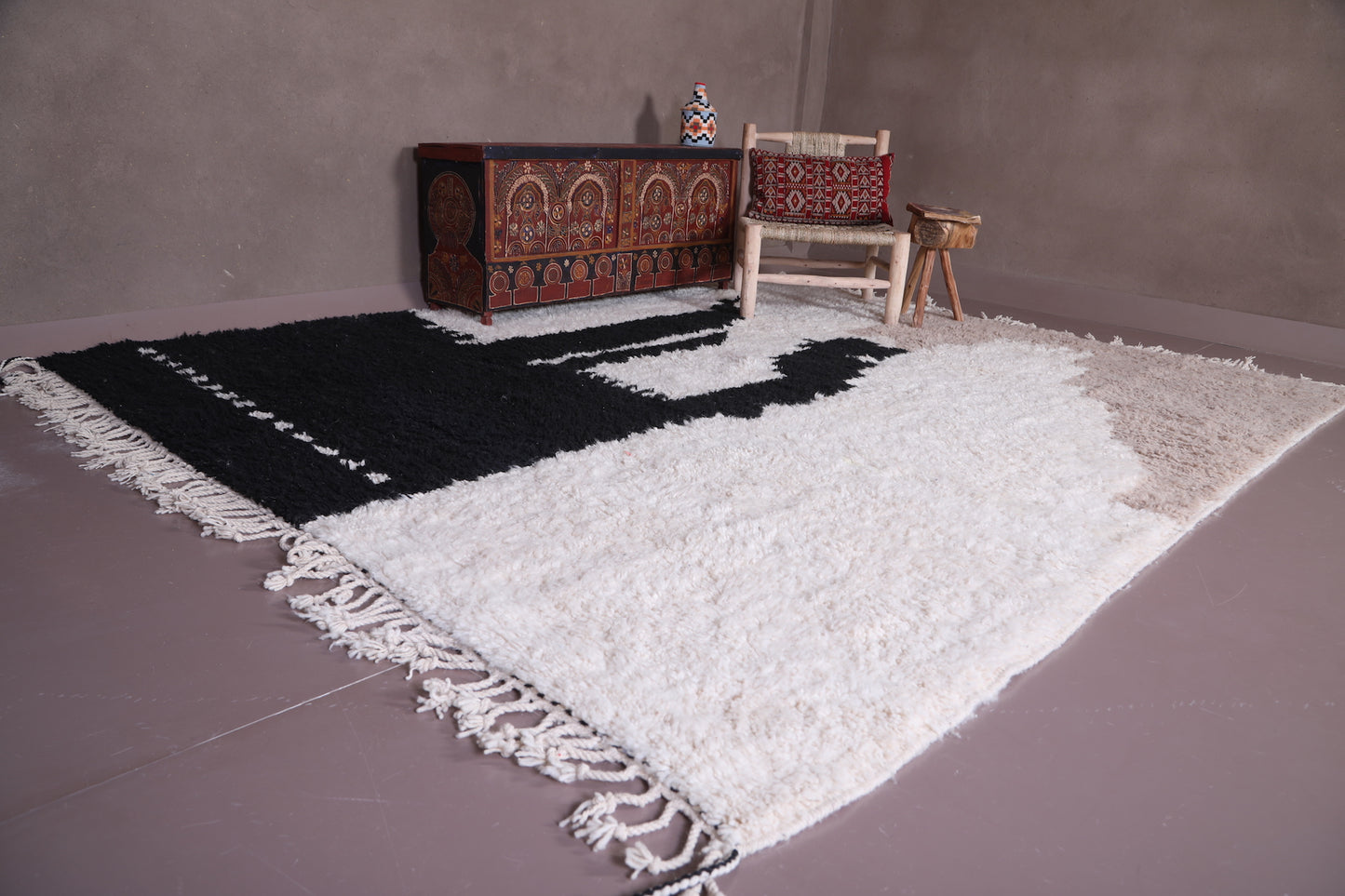Beni ourain Moroccan rug - Custom Moroccan area rug