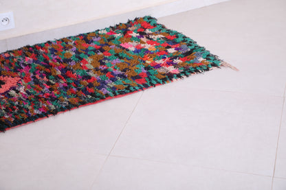 Colorful long Moroccan rug 2.2 X 7 Feet