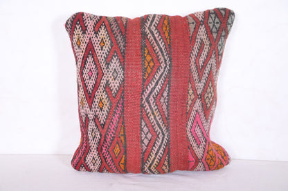 Moroccan handmade kilim pillow 16.1 INCHES X 16.1 INCHES