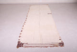 Long flat woven Moroccan runner rug 3.8 X 11.5 Feet