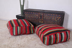 Two Decorative Moroccan berber Kilim Pillows