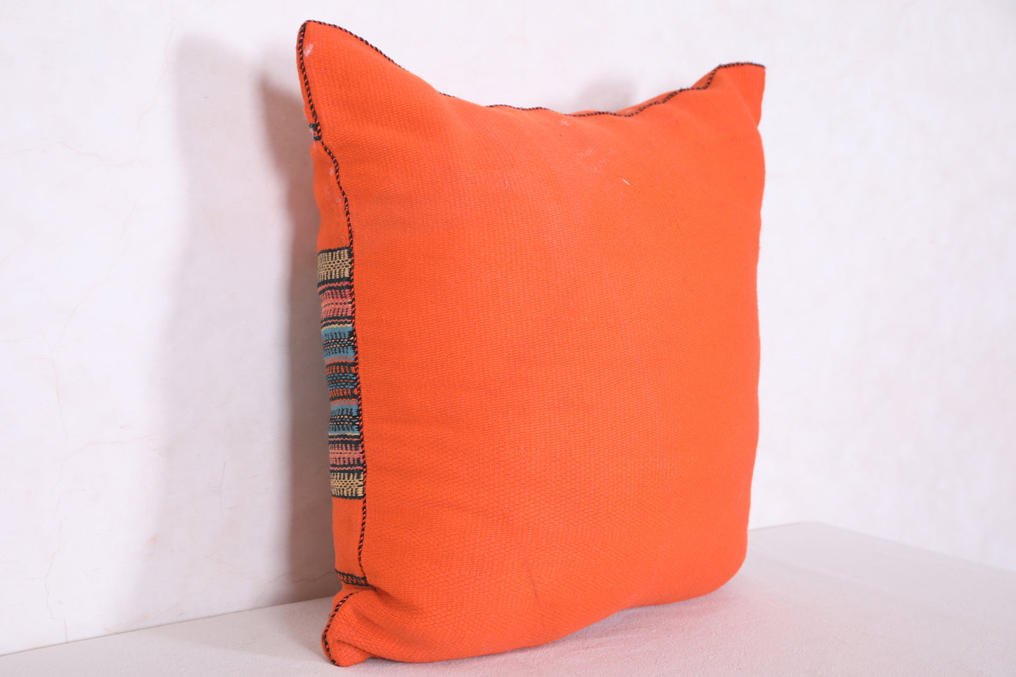 Orange Moroccan Kilim Pillow 19.6 INCHES X 20.8 INCHES