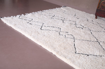 Genuine Beniourain Rug - Handmade rug - Wool Moroccan carpet - Custom Rug