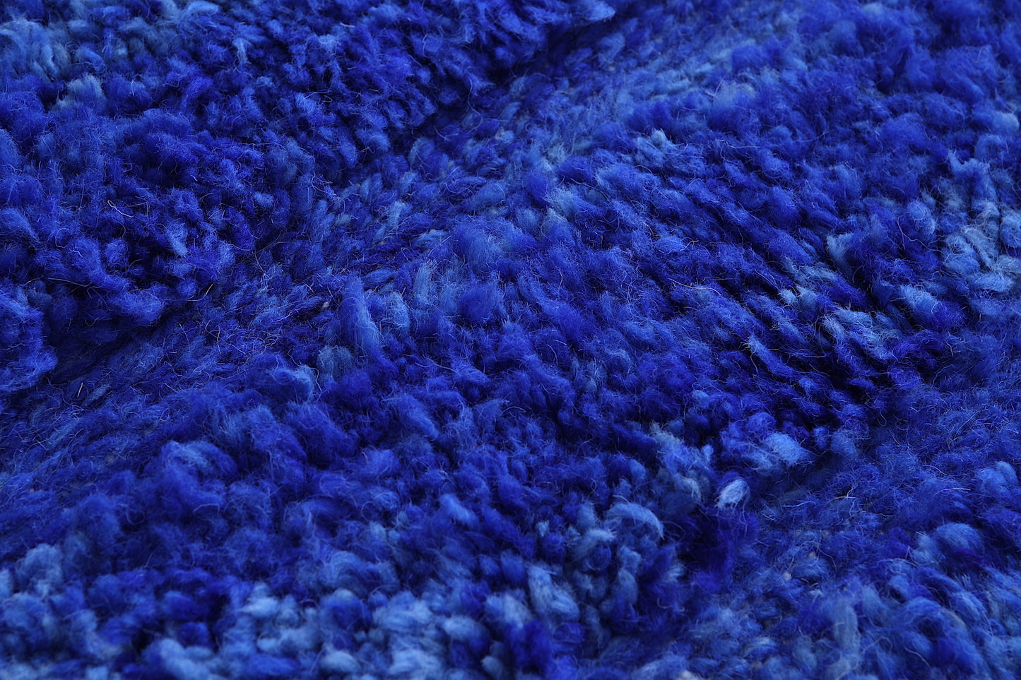 Beni ourain Plush Blue rug - Contemporary moroccan berber rug