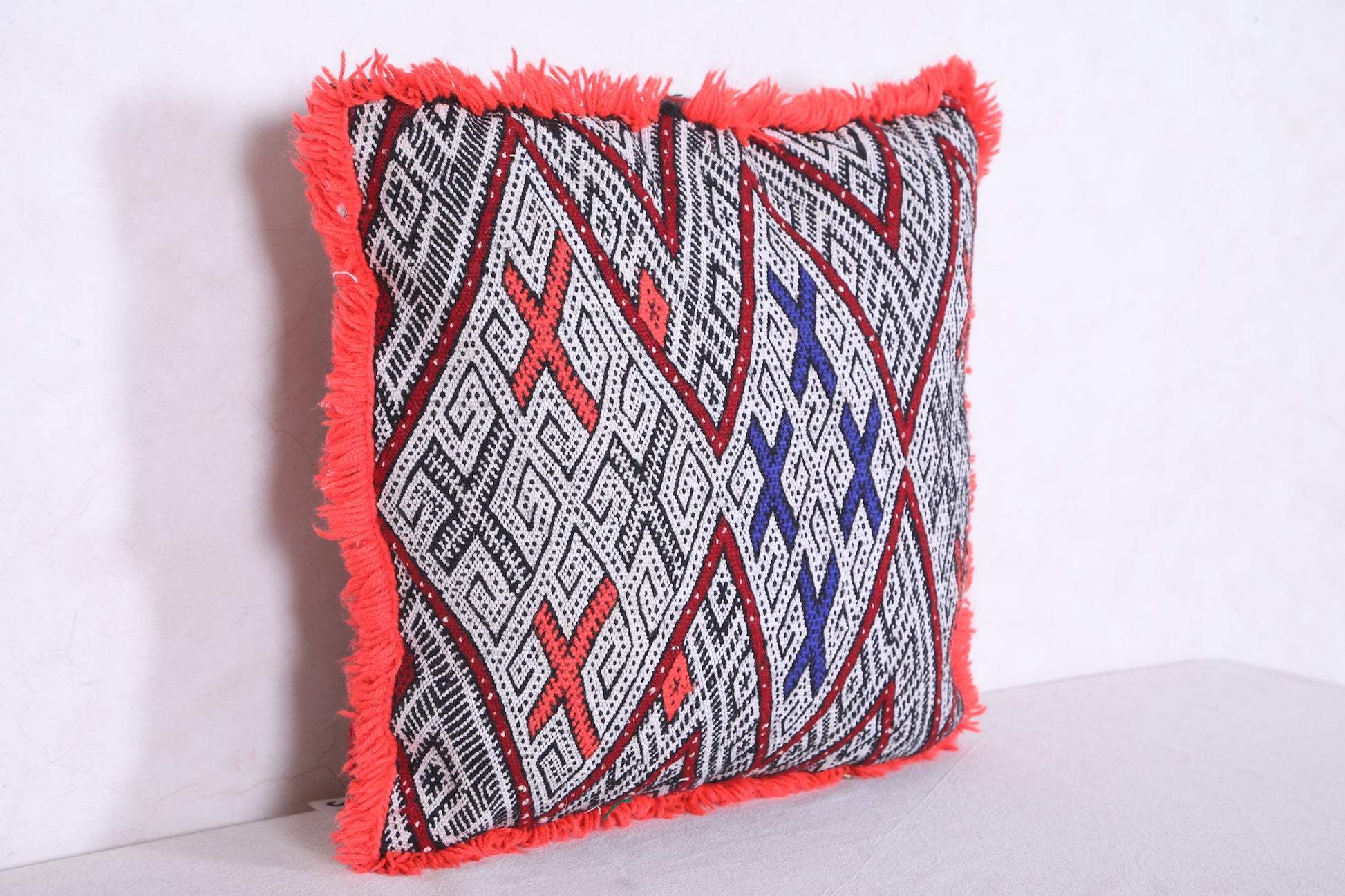 Moroccan handmade kilim pillow 16.9 INCHES X 17.7 INCHES